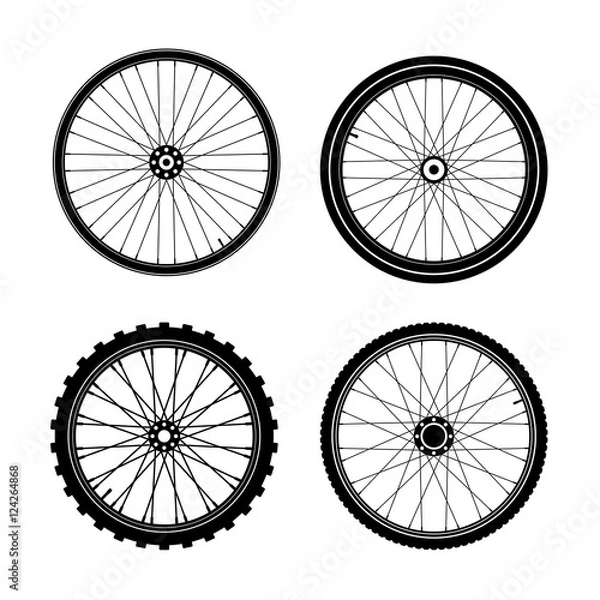 Obraz Wheel silhouette
