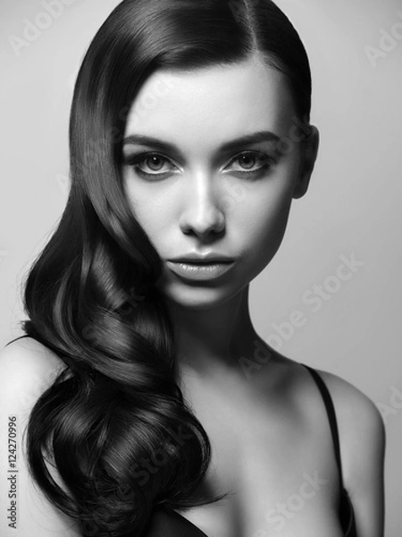 Obraz Beautiful Woman with Long Healthy Hair