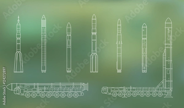 Obraz Topol-M and rockets 2