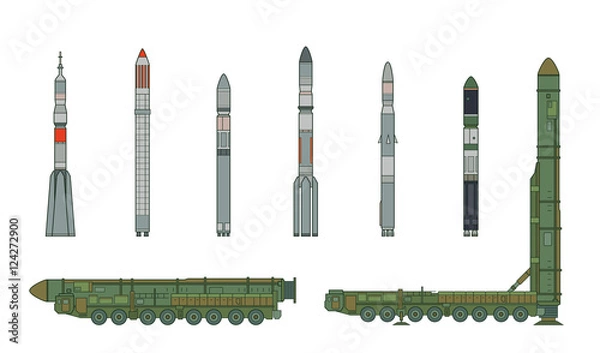 Obraz Topol-M and rockets 3
