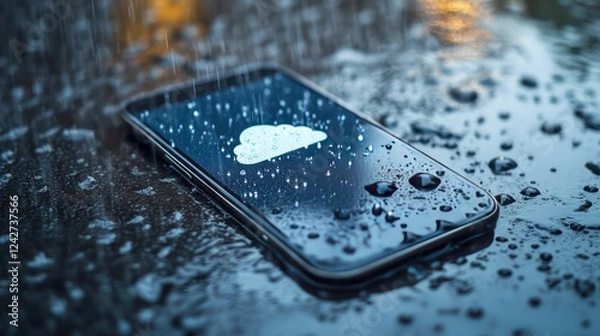 Obraz Cloud Computing in the Rain