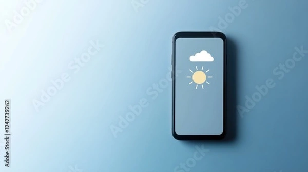 Obraz An overview of the process to build a smartphone weather application, focusing on key components and user experience