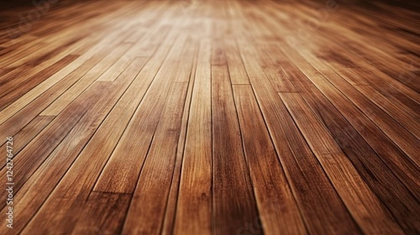 Fototapeta Surface of the brown wood texture floor. textured wooden background. Top view.