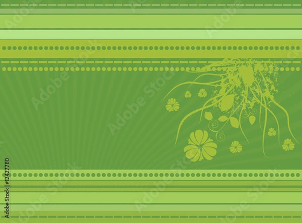 Obraz Striped Floral Background
