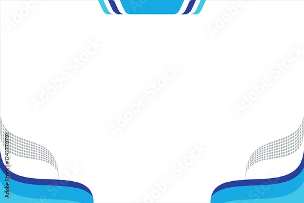 Obraz Designs Background white and blue Banner Vector