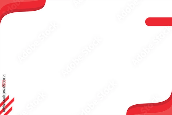 Obraz Designs Background Red Banner Vector