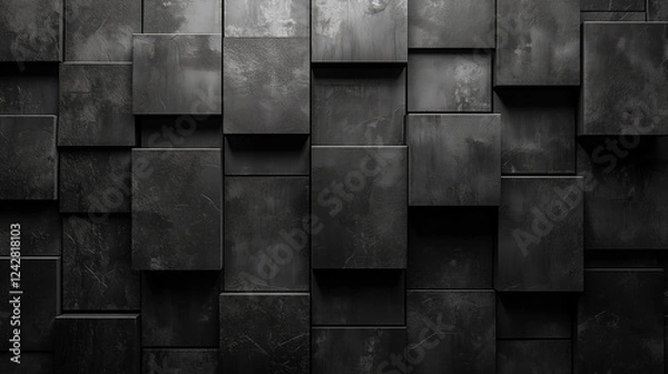 Fototapeta concrete cube abstract background