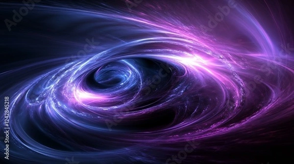 Fototapeta Cosmic Plasma Vortex: Abstract Background for Science Fiction, Fantasy, and Space-Themed Projects, for digital art, space-themed projects, and backgrounds