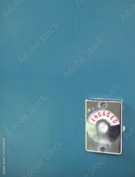 Fototapeta engaged toilet