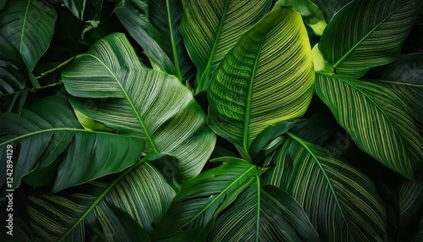 Fototapeta green leaf background