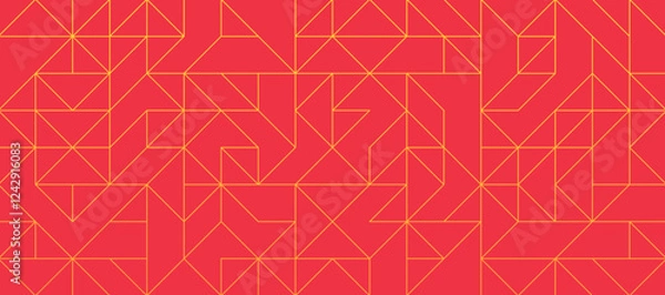 Fototapeta 幾何学 抽象 三角形 テクスチャ 和風 パターン 背景