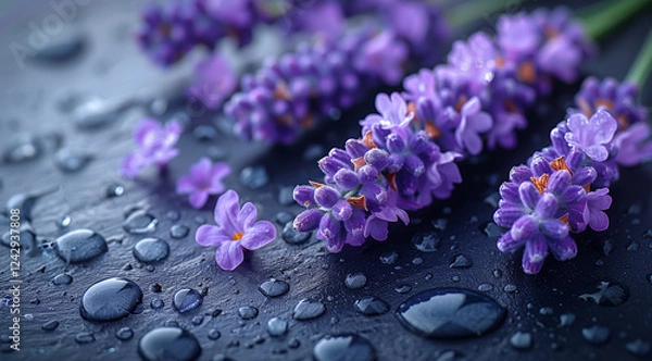 Obraz close-up of a purple lavender flower