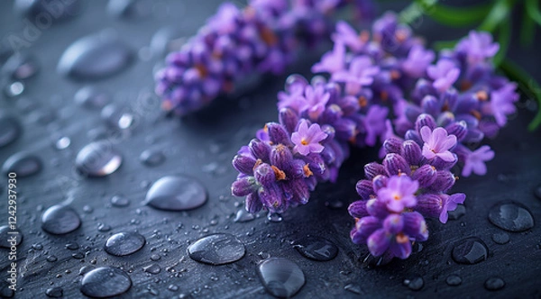 Obraz close-up of a purple lavender flower