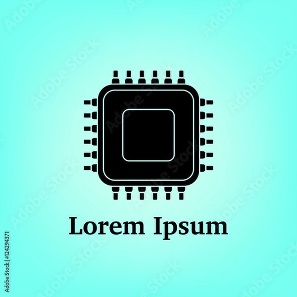 Fototapeta Microchip logo