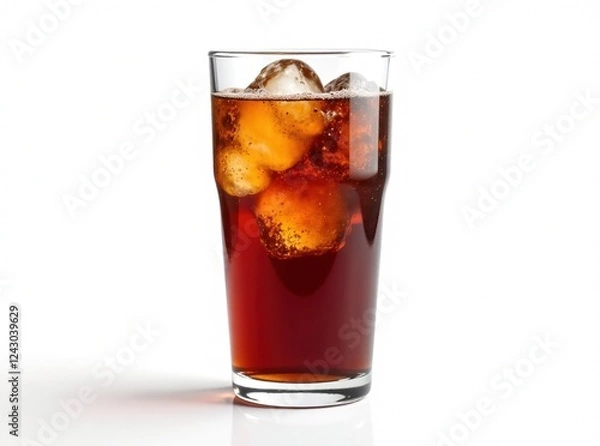 Fototapeta Cold Cola Glass - Refreshing Summer Drink