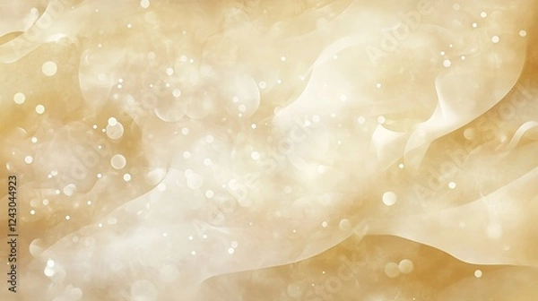 Fototapeta Golden Background with Stars and Sparkles