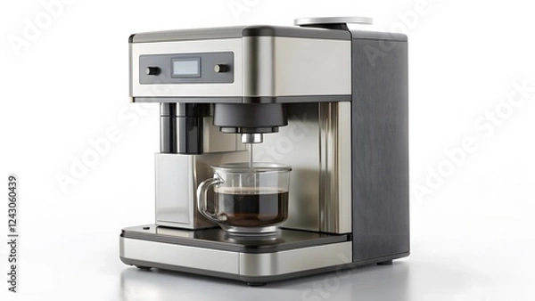 Obraz Espresso Machine Brewing Coffee