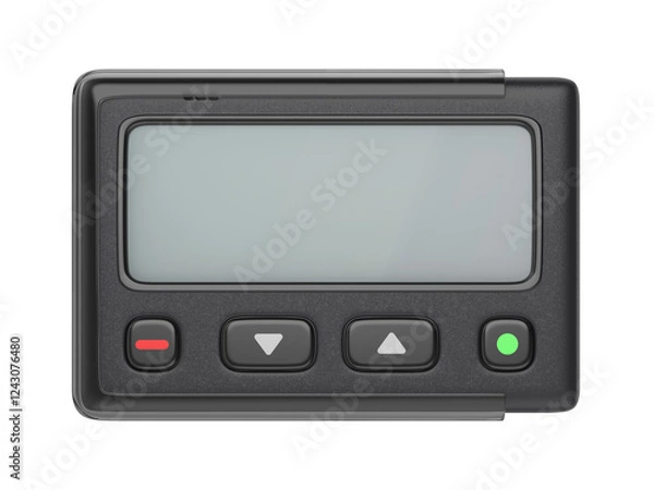 Obraz Pager isolated on transparent background, front view