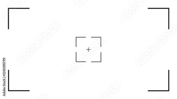 Fototapeta video recording display.Vector Template.