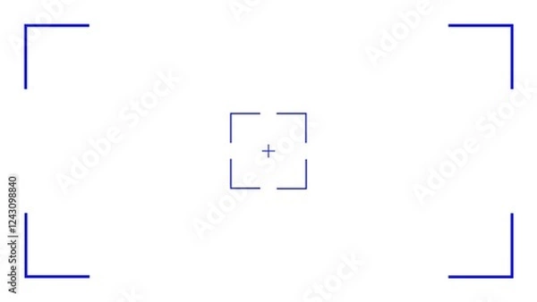 Fototapeta video recording display.Vector Template.