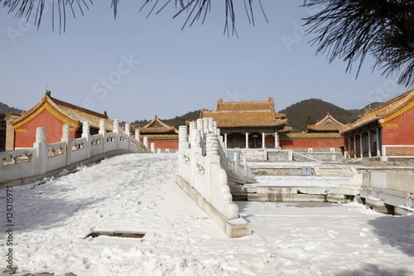 Fototapeta clear dangling，China in the qing dynasty emperor mausoleum