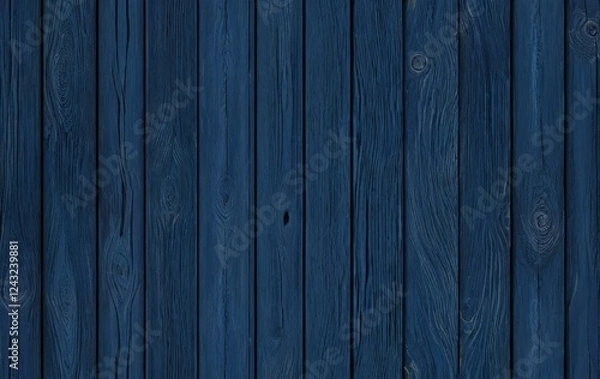 Fototapeta A repeating pattern of navy blue wood planks