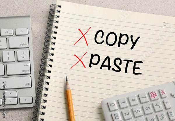Obraz No copy and paste concept