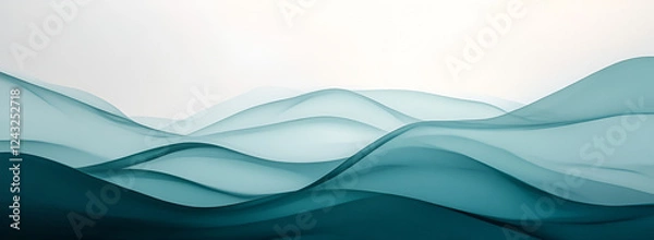 Fototapeta Dynamic Aqua Waves Background,
Tranquil Water Motion Art
