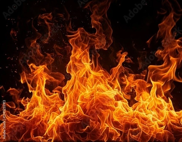 Fototapeta 炎 背景