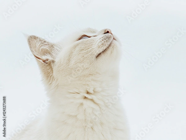 Fototapeta Cute cat close-up