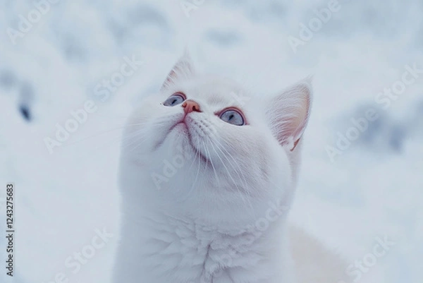 Fototapeta Cute cat close-up