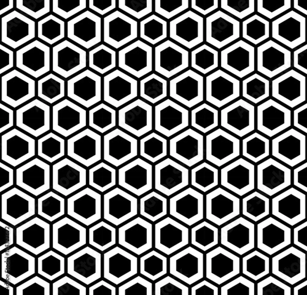 Fototapeta Abstract geometric hipster fashion pillow hexagon pattern