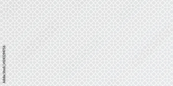 Fototapeta Seamless geometric pattern in authentic arabian style. Vector illustration