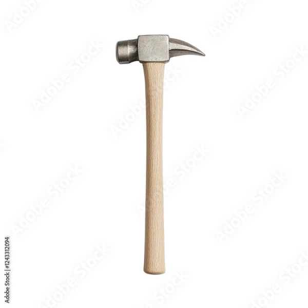 Obraz Hammer tool, white isolate background