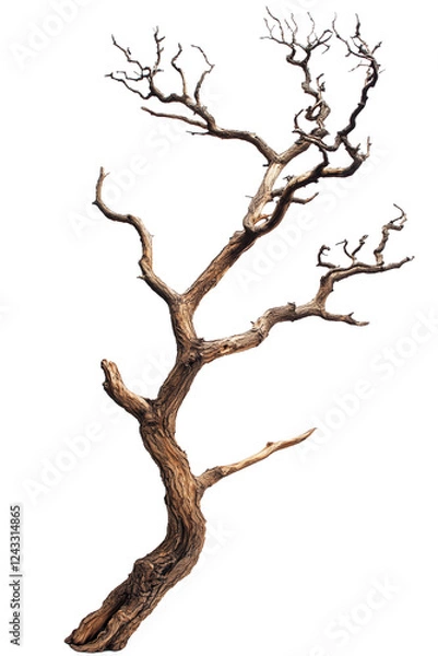 Fototapeta dead tree isolated on transparent background PNG