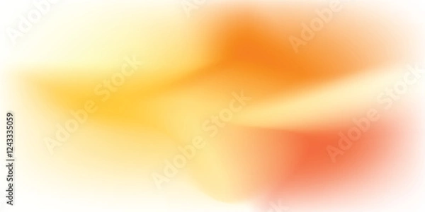 Obraz Soft background orange white gradient color. Minimalist fluid background.  vector eps 10