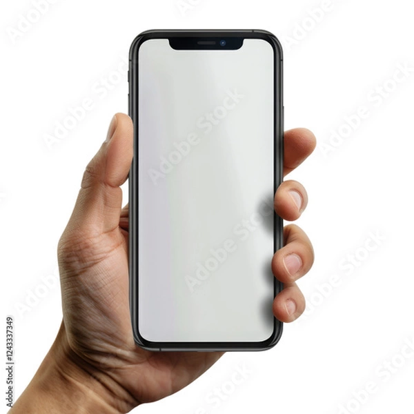 Obraz hand holding smart phone