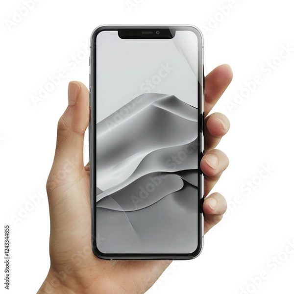 Obraz hand holding smart phone