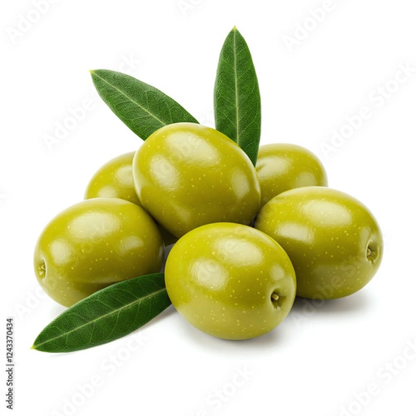 Fototapeta Bowl with fresh olives in oil and water splash on white background, top view