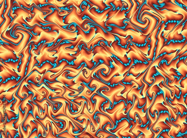 Obraz abstract golden fire background