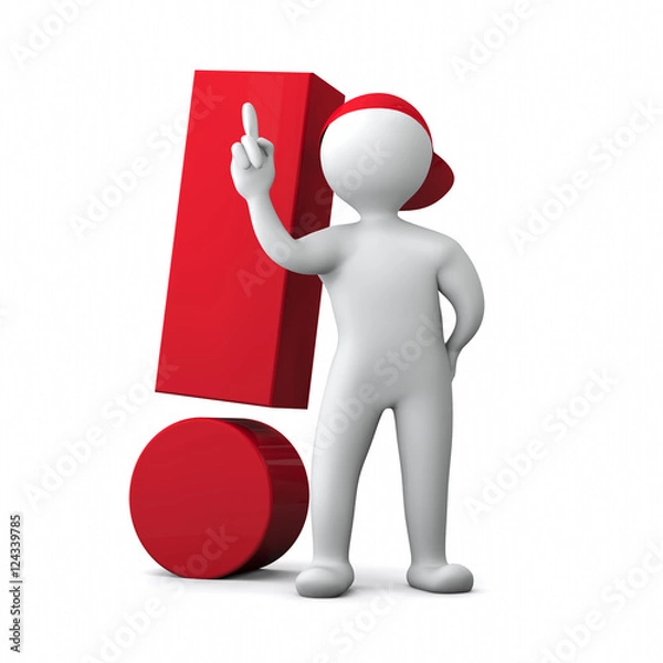 Fototapeta 3D Man look!