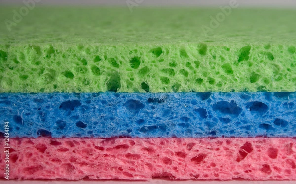 Fototapeta Multicolor sponges for cleaning