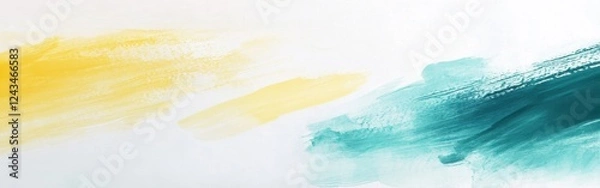 Fototapeta Creative display of vibrant paint strokes on a soft white background highlighting artistic expression and design elements