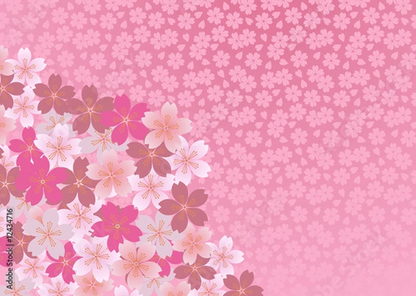 Fototapeta 和風桜模様