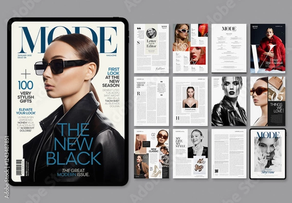 Obraz Digital Magazine Template