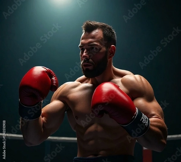 Obraz boxer man