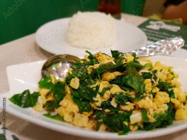 Fototapeta rice with vegetables