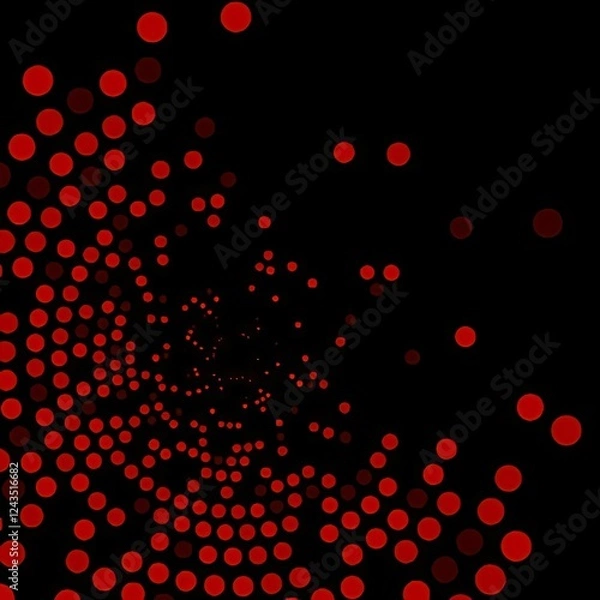 Fototapeta abstract background with red circles