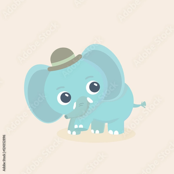 Obraz Elephant vector illustration.
