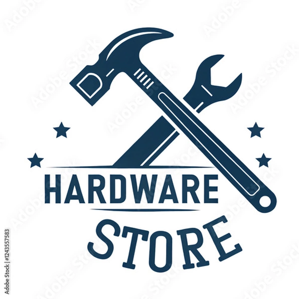 Fototapeta Vector illustration of a wrench and tools for construction and repair
